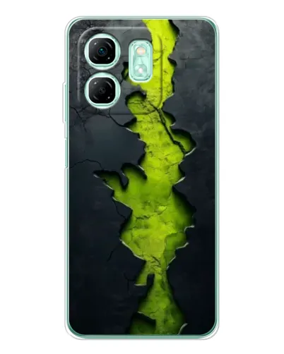Чехол для Infinix Smart 9 с картинкой «Салатовый разлом скалы» Чехол для Infinix Smart 9 с картинкой «Салатовый разлом скалы»