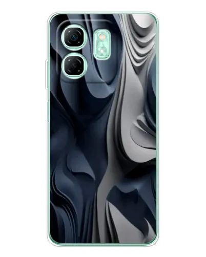 Чехол для Infinix Smart 9 с картинкой «Объемные синие складки» Чехол для Infinix Smart 9 с картинкой «Объемные синие складки»