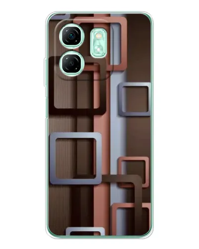 Чехол для Infinix Smart 9 с картинкой «Коричневые объемные квадраты» Чехол для Infinix Smart 9 с картинкой «Коричневые объемные квадраты»