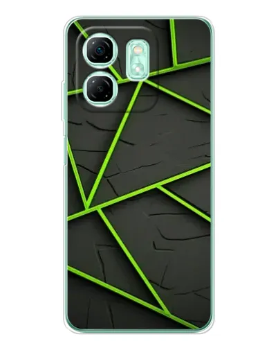 Чехол для Infinix Smart 9 с картинкой «Зеленые геометрические линии» Чехол для Infinix Smart 9 с картинкой «Зеленые геометрические линии»