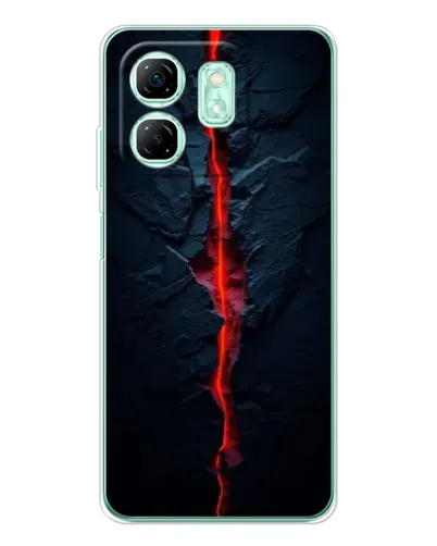 Чехол для Infinix Smart 9 с картинкой «Kрасная лавовая трещина» Чехол для Infinix Smart 9 с картинкой «Kрасная лавовая трещина»