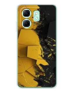 Чехол для Infinix Smart 9 с картинкой «Золотые осколки геометрии» Чехол для Infinix Smart 9 с картинкой «Золотые осколки геометрии»
