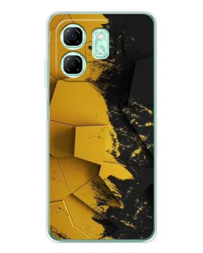 Чехол для Infinix Smart 9 с картинкой «Золотые осколки геометрии» Чехол для Infinix Smart 9 с картинкой «Золотые осколки геометрии»