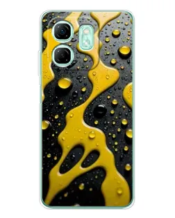 Чехол для Infinix Smart 9 с картинкой «Жидкое желтое золото» Чехол для Infinix Smart 9 с картинкой «Жидкое желтое золото»