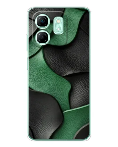 Чехол для Infinix Smart 9 с картинкой «Зеленые кожаные волны» Чехол для Infinix Smart 9 с картинкой «Зеленые кожаные волны»