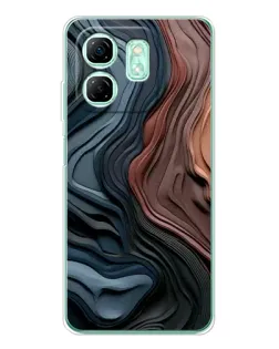 Чехол для Infinix Smart 9 с картинкой «Цветные волны каньона» Чехол для Infinix Smart 9 с картинкой «Цветные волны каньона»