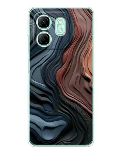 Чехол для Infinix Smart 9 с картинкой «Цветные волны каньона» Чехол для Infinix Smart 9 с картинкой «Цветные волны каньона»