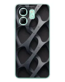 Чехол для Infinix Smart 9 с картинкой «Объемное серое плетение» Чехол для Infinix Smart 9 с картинкой «Объемное серое плетение»
