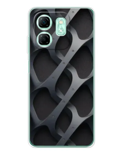 Чехол для Infinix Smart 9 с картинкой «Объемное серое плетение» Чехол для Infinix Smart 9 с картинкой «Объемное серое плетение»