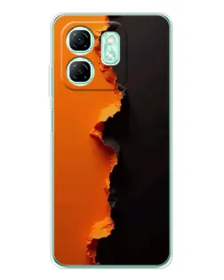 Чехол для Infinix Smart 9 с картинкой «Оранжевый разлом» Чехол для Infinix Smart 9 с картинкой «Оранжевый разлом»