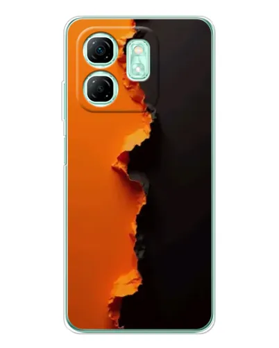 Чехол для Infinix Smart 9 с картинкой «Оранжевый разлом» Чехол для Infinix Smart 9 с картинкой «Оранжевый разлом»
