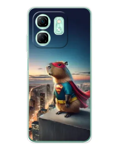 Чехол для Infinix Smart 9 с картинкой «Капи-мен супергерой»