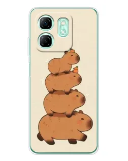 Чехол для Infinix Smart 9 с картинкой «Башня из капибар» Чехол для Infinix Smart 9 с картинкой «Башня из капибар»