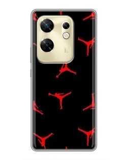 Чохол для Infinix Zero 30 з картинкою «Jordan Red Pattern»