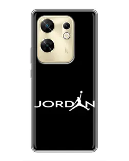 Чохол для Infinix Zero 30 з картинкою «Jordan White Logo»