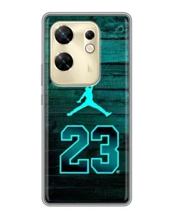 Чохол для Infinix Zero 30 з картинкою «Jordan Cyan 23»