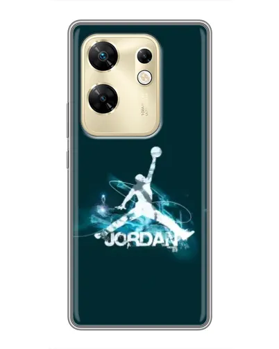 Чехол для Infinix Zero 30 с картинкой «Jordan Blue Fire»
