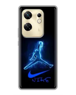Чохол для Infinix Zero 30 з картинкою «Jordan Neon Blue»
