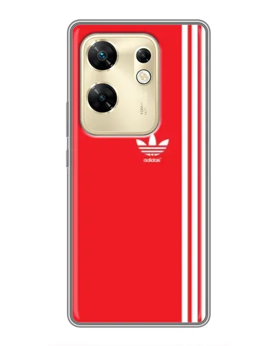 Чехол для Infinix Zero 30 с картинкой «Красный минимализм Adidas» Чехол для Infinix Zero 30 с картинкой «Красный минимализм Adidas»