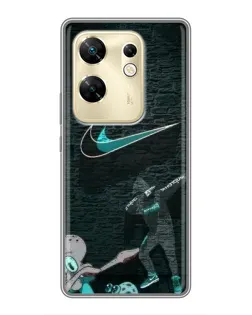 Чехол для Infinix Zero 30 с картинкой «Спортивный арт Nike»