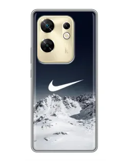 Чехол для Infinix Zero 30 с картинкой «Nike — зимние горы»