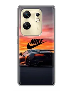 Чехол для Infinix Zero 30 с картинкой «Nike и суперкар»