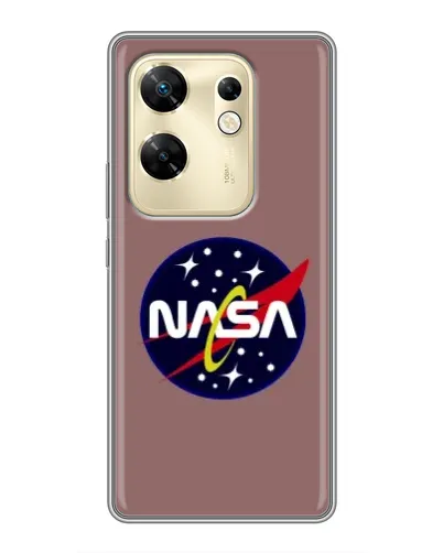 Чехол для Infinix Zero 30 с картинкой «NASA — ретро космос»