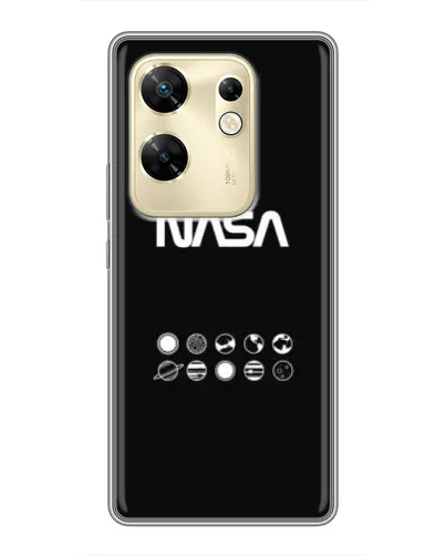 Чехол для Infinix Zero 30 с картинкой «NASA — технический принт»