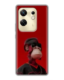 Чохол для Infinix Zero 30 з картинкою «Bored Ape в червоному»