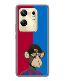 Чохол для Infinix Zero 30 з картинкою «Bored Ape — фанат Барси»
