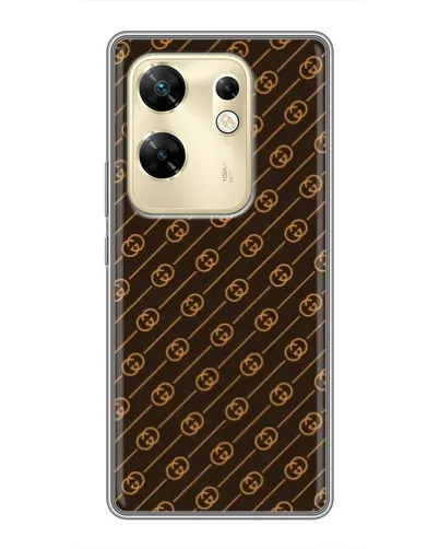 Чохол для Infinix Zero 30 з картинкою «Gucci — золоті діагоналі» Чохол для Infinix Zero 30 з картинкою «Gucci — золоті діагоналі»
