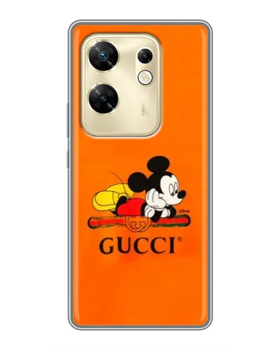 Чохол для Infinix Zero 30 з картинкою «Міккі Маус Gucci — помаранч» Чохол для Infinix Zero 30 з картинкою «Міккі Маус Gucci — помаранч»