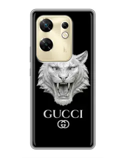 Чохол для Infinix Zero 30 з картинкою «Gucci — срібний лев» Чохол для Infinix Zero 30 з картинкою «Gucci — срібний лев»
