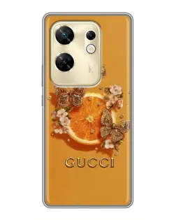 Чохол для Infinix Zero 30 з картинкою «Gucci — золоті метелики» Чохол для Infinix Zero 30 з картинкою «Gucci — золоті метелики»
