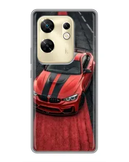 Чехол для Infinix Zero 30 с картинкой «BMW на красной дорожке»