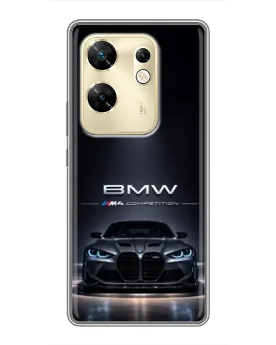 Чехол для Infinix Zero 30 с картинкой «BMW сквозь ночной город» Чехол для Infinix Zero 30 с картинкой «BMW сквозь ночной город»