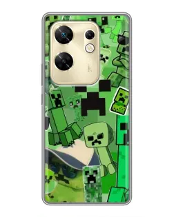 Чохол для Infinix Zero 30 з картинкою «Кріпери Minecraft»