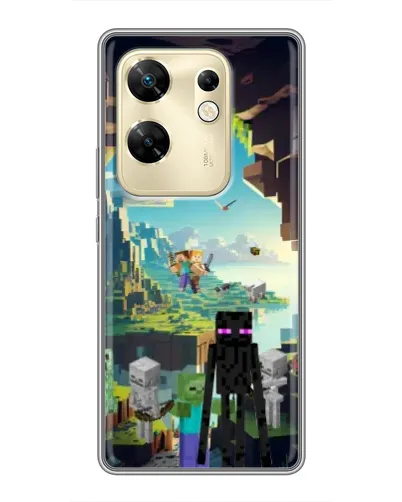 Чохол для Infinix Zero 30 з картинкою «Ендермен у лісі» Чохол для Infinix Zero 30 з картинкою «Ендермен у лісі»