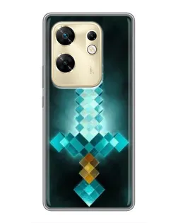 Чохол для Infinix Zero 30 з картинкою «Алмазний меч неон»