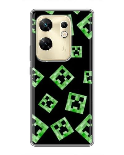 Чохол для Infinix Zero 30 з картинкою «Паттерн з кріперами» Чохол для Infinix Zero 30 з картинкою «Паттерн з кріперами»