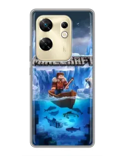 Чохол для Infinix Zero 30 з картинкою «Minecraft льодянийсвіт»