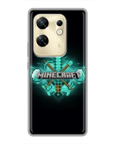 Чохол для Infinix Zero 30 з картинкою «Minecraft Diamond лого» Чохол для Infinix Zero 30 з картинкою «Minecraft Diamond лого»