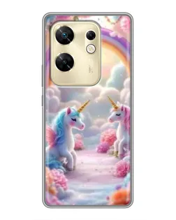 Чехол для Infinix Zero 30 с картинкой «Радуга и единороги» Чехол для Infinix Zero 30 с картинкой «Радуга и единороги»