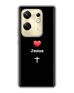 Чохол для Infinix Zero 30 з картинкою «Серце - Jesus»