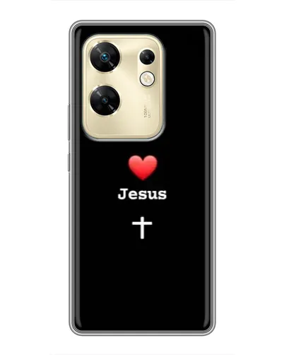 Чехол для Infinix Zero 30 с картинкой «Сердце - Jesus» Чехол для Infinix Zero 30 с картинкой «Сердце - Jesus»