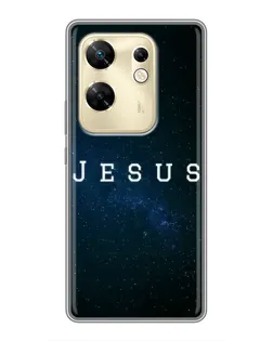 Чехол для Infinix Zero 30 с картинкой «Звездное небо Jesus»