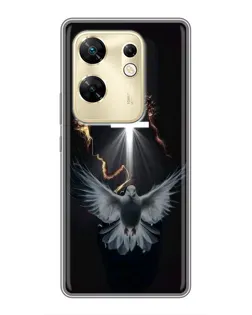 Чехол для Infinix Zero 30 с картинкой «Голубь и Свет»