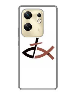 Чехол для Infinix Zero 30 с картинкой «Рыба и крест»