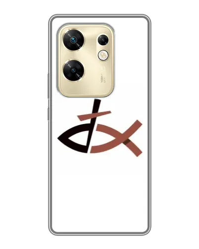 Чехол для Infinix Zero 30 с картинкой «Рыба и крест» Чехол для Infinix Zero 30 с картинкой «Рыба и крест»