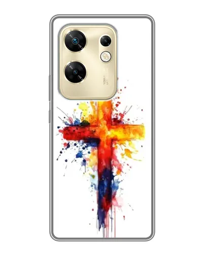 Чехол для Infinix Zero 30 с картинкой «Акварельный крест» Чехол для Infinix Zero 30 с картинкой «Акварельный крест»